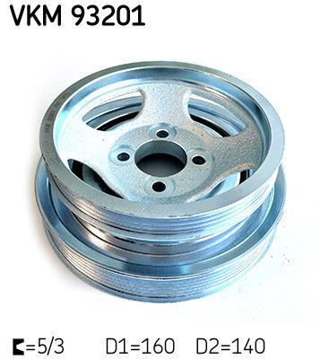 Poulie damper (Poulie de vilebrequin) SKF VKM 93201